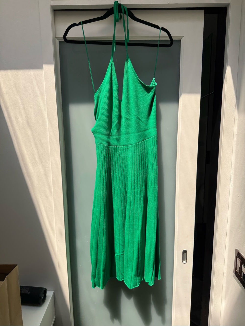 a new day Emerald Green Knit Midi Dress with Spaghetti Straps